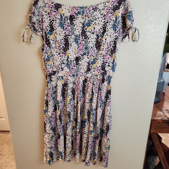 Free People Floral Cut out Boho Summer Dress XS - Picture 7 of 11